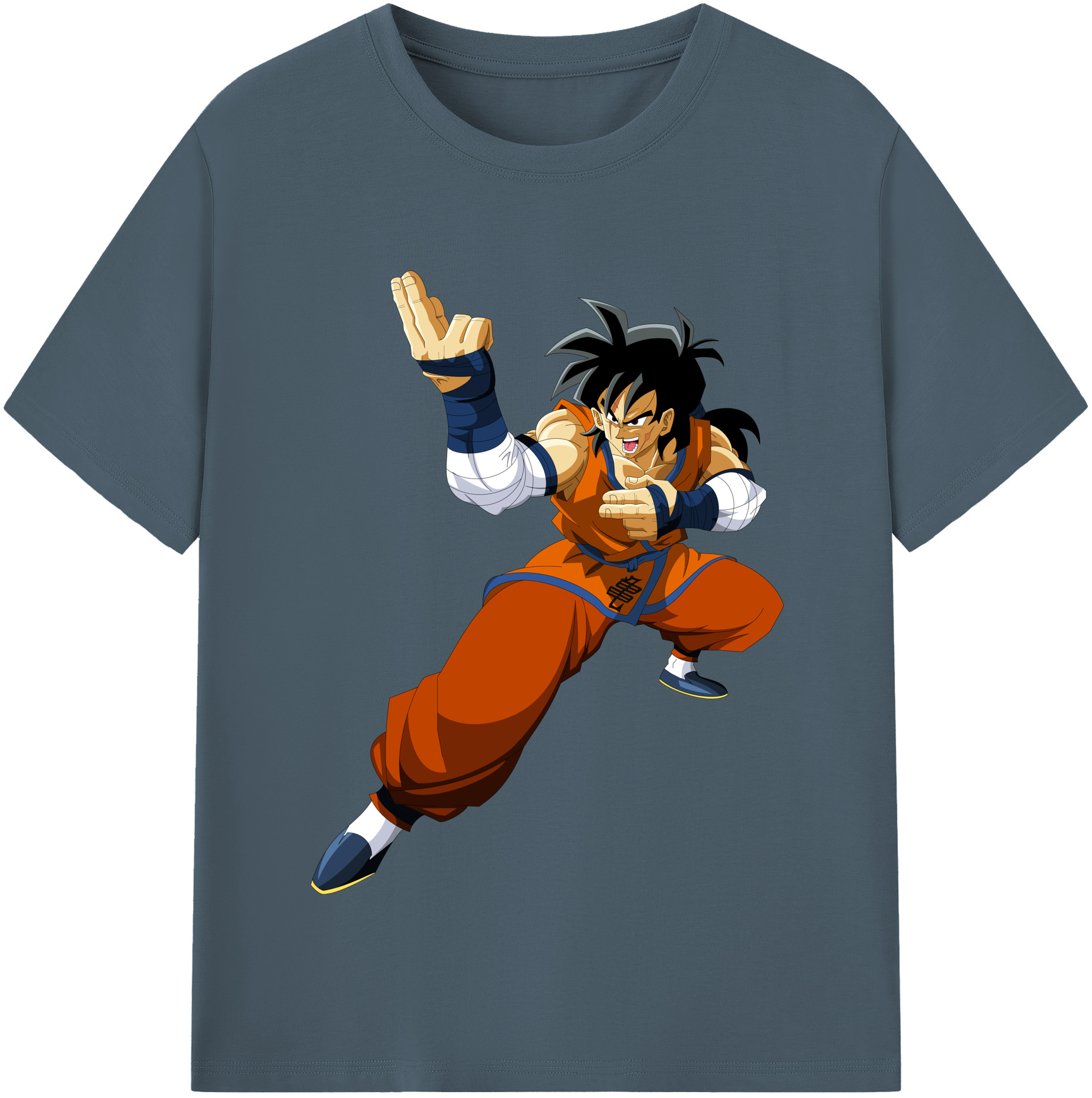 （画像用） ドラゴンボール ヤムチャ DRAGON BALL Yamcha 綿100％半袖Tシャツ（フロントプリント）